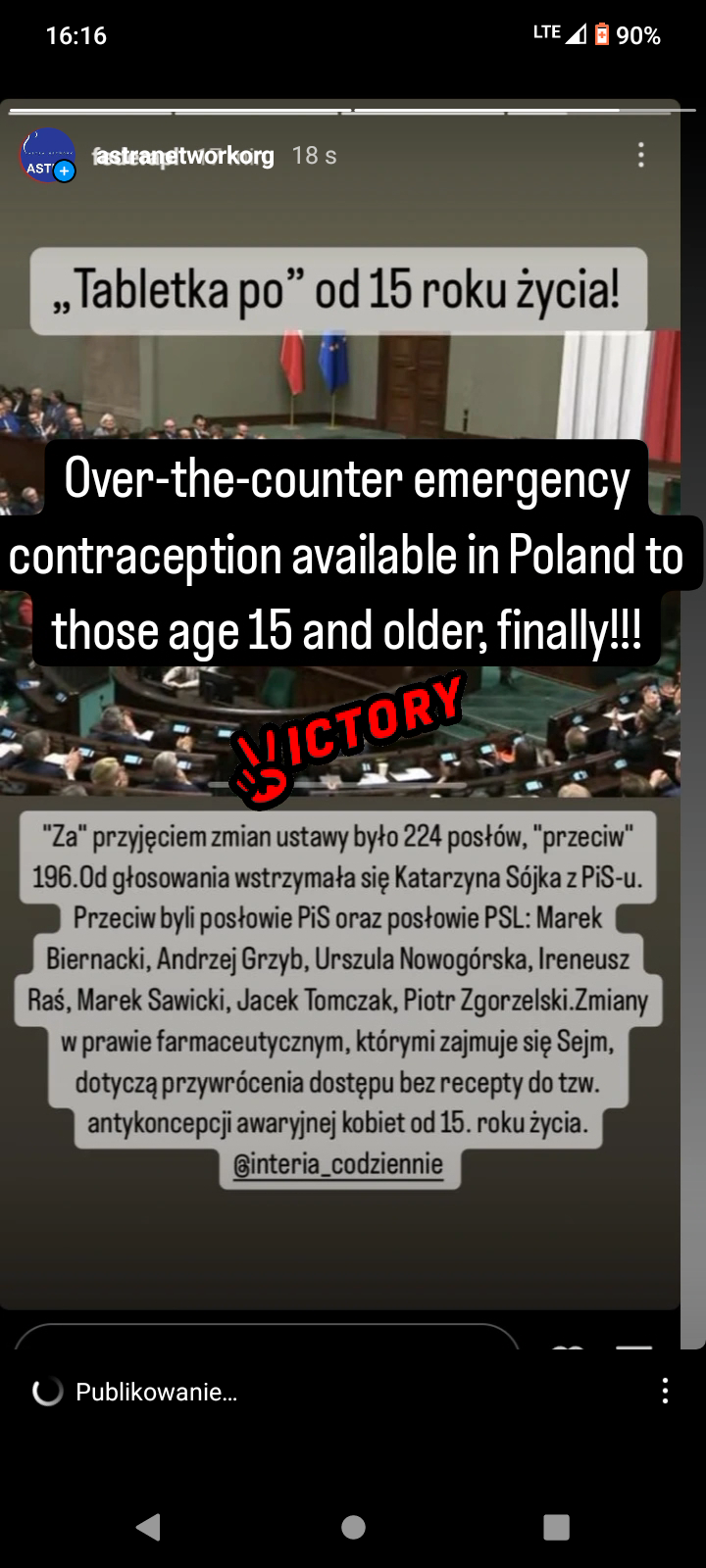 Poland closer to approve EC pills without a prescription