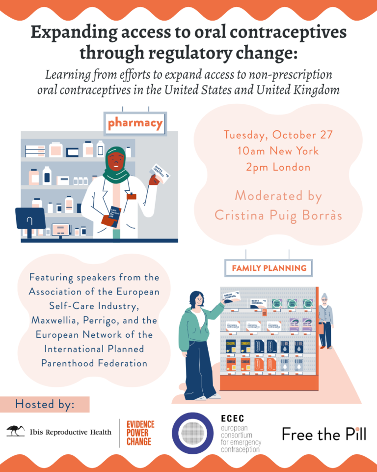 Upcoming webinar: Expanding access to oral contraceptives through regulatory change